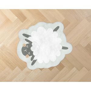 Covor 90x77cm pentru camera copii KikkaBoo Sleepy Sheep imagine