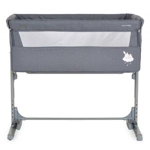 Patut Co-Sleeper multifunctional cu laterala culisanta si functie leganare Moni Mystery Grey imagine