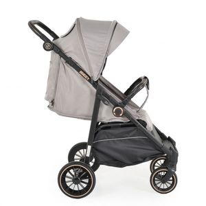 Carucior 0-22 kg cu cadru din aluminiu si spatar reglabil Moni Buggy Grey imagine