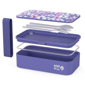 Lunchbox Nava We Care 650 ml violet imagine