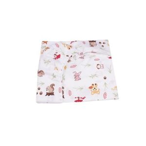 Lenjerie 5 piese patut 120x60 cm bumbac model animalute si ciuperci imagine