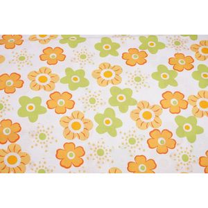 Lenjerie 5 piese patut 120x60 cm bumbac model floricele imagine