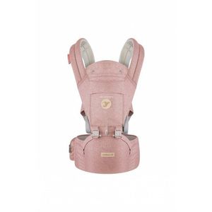 Marsupiu ergonomic 6 in 1 Colibro Honey cu scaun detasabil Sweet pink imagine