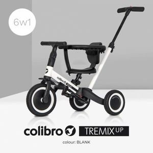 Tricicleta 5 in 1 transformabila cu maner Ride On Colibro Tremix Up Blank, scaun reglabil pe inaltime, maner detasabil imagine