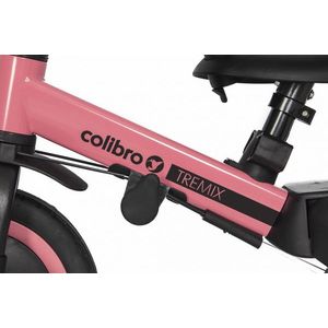 Tricicleta 5 in 1 transformabila cu maner Ride On Colibro Tremix Up Rose, scaun reglabil pe inaltime, maner detasabil imagine