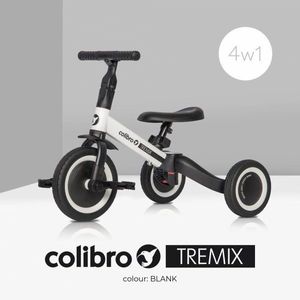 Tricicleta si bicicleta transformabila 4 in 1 Ride On Colibro Tremix Blank cu scaun reglabil, roti din cauciuc pana la 25 kg imagine