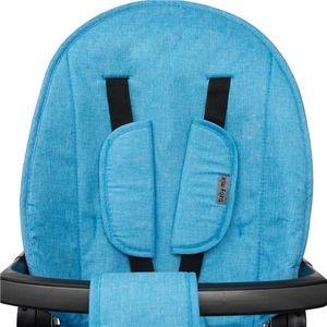 Tricicleta cu sezut reversibil si roti EVA Baby Mix Peony Blue, spatar reglabil, maner cu control al directiei, suport picioare, cos pentru depozitare, de la 1 an pana la 30 kg imagine