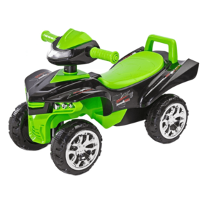 Atv ride-on fara pedale cu sunete, lumini si spatiu de depozitare Toyz Mini Raptor Green imagine