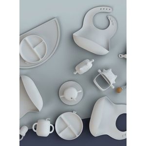 Furculita si lingura BabySteps 2 in 1 din silicon alimentar fara BPA, BPS, PVC si ftalati Navy imagine