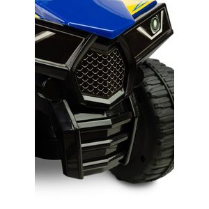 ATV ride-on fara pedale cu spatiu de depozitare, volan cu sunete, protectie impotriva rasturnarii si licenta GoodYear Quad Blue imagine