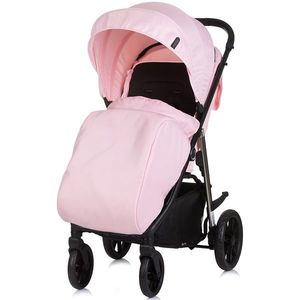 Carucior sport Chipolino Insta pink marshmallow cu husa de picioare, suspensii, cadru din aluminiu, bara de protectie detasabila, greutate admisa 22 kg imagine