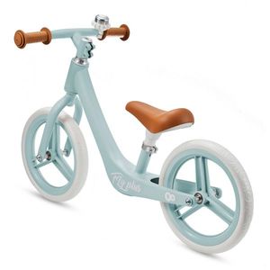 Bicicleta fara pedale Kinderkraft Fly Plus Baby Blue cu scaun reglabil pe inaltime, cadru usor din magneziu, roti din spuma Eva, sarcina maxima 35 kg imagine