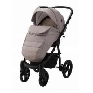 Carucior 3 in 1 Adamex Neonex TK72C Ferrara beige cu scaun auto iSize, piesa sport reversibila, landou cu spatar reglabil, roti pivotante, cadru cu suspensii elastice, accesorii incluse imagine