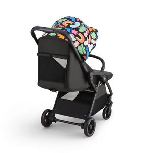 Carucior sport Kinderkraft cu spatar reglabil si pliere automata Apino Happy Shapes, pozitie somn, greutate redusa 7, 5 kg, roti din cauciuc Eva imagine