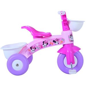 Tricicleta clasica pentru copii Minnie 1-3 ani, greutate admisa 25 kg, cosulete incluse imagine