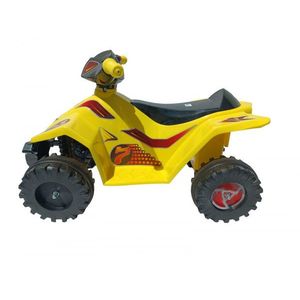 Quad Atv electric Ride On Malipen galben cu sunete, acumulator 6V, greutate admisa 30 kg imagine