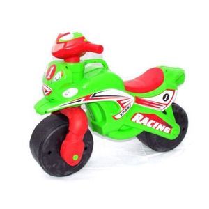 Motocicleta Ride-on de curse Doloni cu sunete si lumini verde cu rosu imagine