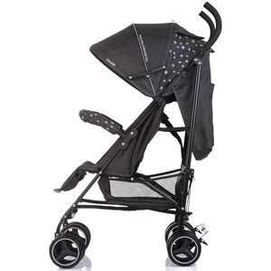 Carucior sport Chipolino Milano Zebra, spatar reglabil, pliere tip umbrela, suport de picioare reglabil, greutate admisa 22 kg imagine