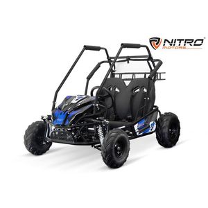 Buggy electric pentru 2 copii, Nitro Gokart 2000W 60V 20Ah, premium, culoare Albastra imagine