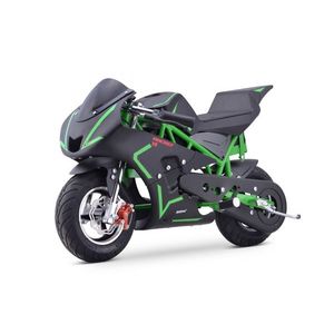 Motocicleta electrica pentru copii NITRO E-Pocketbike Rocket VX 6 800W 36V, culoare verde imagine