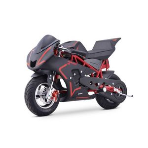 Motocicleta electrica pentru copii NITRO E-Pocketbike Rocket VX 6 800W 36V, culoare rosie imagine