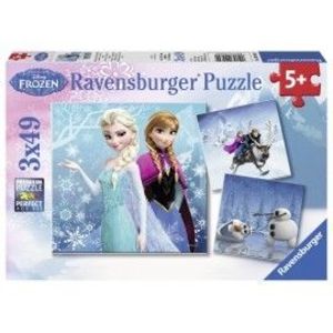 Puzzle frozen 3x49 piese imagine