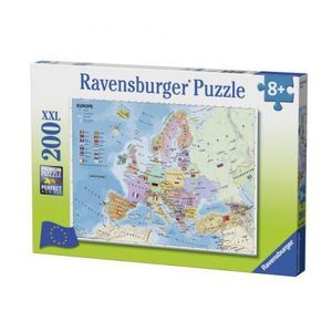 PUZZLE HARTA EUROPEI, 200 PIESE imagine