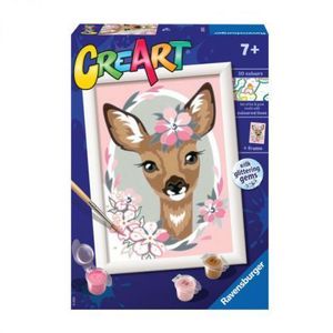 Creart - pictura caprioara cu flori 20072 Ravensburger imagine