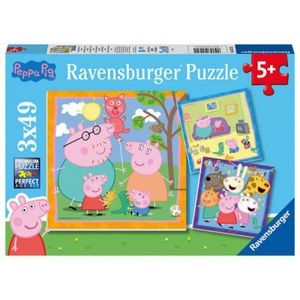 PUZZLE PEPPA PIG, 3x49 PIESE imagine