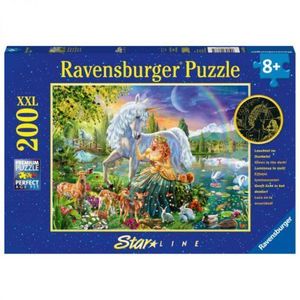 PUZZLE PRINTESA SI UNICORN, 200 PIESE STARLINE imagine