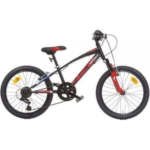 Bicicleta copii 6-9 ani, 20 inch, Mtb Baieti Sport Negru Cu Si Suspensie, Dino Bikes DB420US0406BR imagine