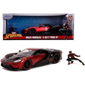 Masina Metalica Spider-man Ford Gt 2017 Miles Morales imagine