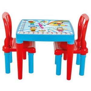 Set Masuta cu 2 scaune pentru copii Pilsan Hobby Study Table blue imagine