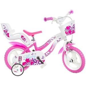 Bicicleta copii 3-5 ani, 12 inch, Flappy Roz, Dino Bikes DB512L02 imagine