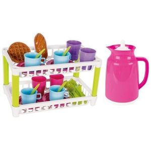 Set de servit ceaiul Pilsan Hamarat Two-Tier Tea pink imagine