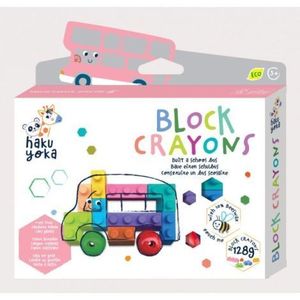 Creioane cerate interconectabile Block Crayons - Autobuz Scolar, Haku Yoka imagine