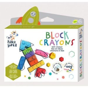 Creioane cerate interconectabile Block Crayons - Racheta, Haku Yoka imagine