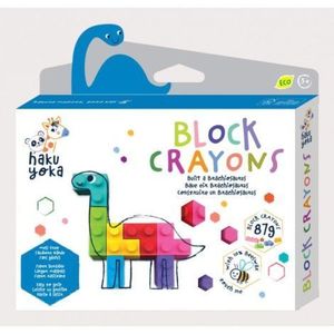 Creioane cerate interconectabile Block Crayons - Dinozaur Brachiosaurus, Haku Yoka imagine