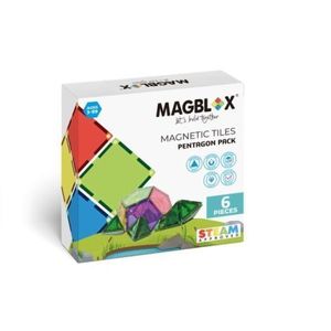 Set magnetic Magblox - 6 piese magnetice pentagon pentru constructie imagine