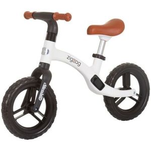 Bicicleta copii 2-5 ani, fara pedale, Zig Zag Black White, Chipolino DIKZZ02402BW imagine