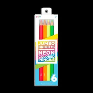 Creioane Colorate Neon Jumbo Brights - set de 6 imagine