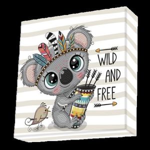 Set creativ tablou Wild and Free, pictura cu diamante imagine