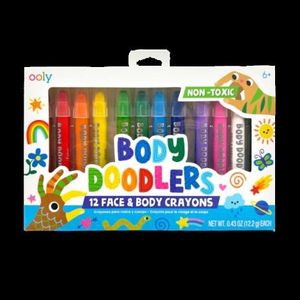 Creioane pictura pentru fata si piele, Body Doodlers, set de 12 imagine