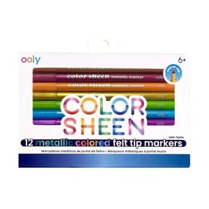 Carioci Colorate metalice-Color Sheen-set de 12 imagine