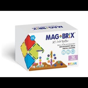 Set bile lemn pentru circuitul cu bile Magbrix Marble Run imagine