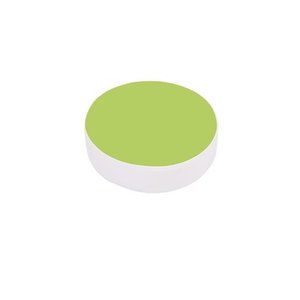 Puf rotund din spuma Drops verde lime, 30 cm diam, 8 cm grosime, cresa si gradinita imagine