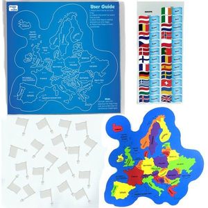 Puzzle din spuma - Harta Europei - Steaguri si Capitale | ImagiMake imagine