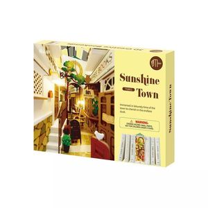 Puzzle 3D - Cotor de carte DIY - Sunshine Town | Robotime imagine