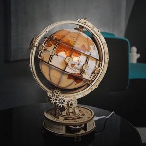 Puzzle mecanic - Rokr - Luminous Globe | Robotime imagine