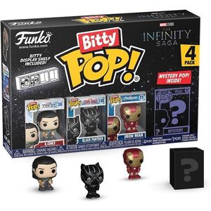 Set 4 figurine - Marvel - Loki, Black Panther, Iron Man | Funko imagine